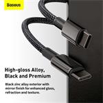 Baseus rychlonabíjecí / datový kabel USB-C na USB-C 100W 2m, černá
