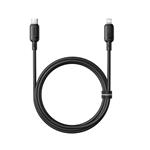 Baseus Silky USB-C/Lightning rýchlonabíjací kábel 1m 20W čierny