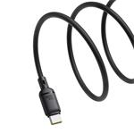 Baseus Silky USB/USB-C rýchlonabíjací kábel 1m 100W čierny