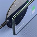 Baseus Simple bezdrátová nabíječka 15W (verze s USB-C konektorem) transparentní