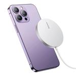 Baseus Simple Mini3 15W bezdrôtová nabíjačka USB-C biela