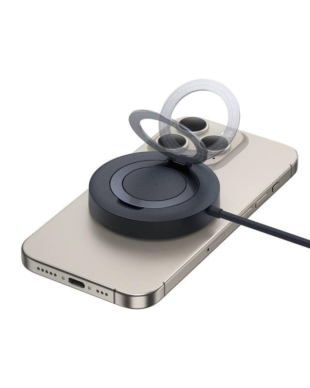 Baseus Simple Mini4 Qi2 15W bezdrôtová magnetická nabíjacia podložka čierna