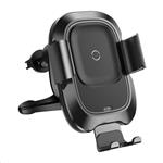 Baseus Smart Vehicle držák a bezdrátová nabíječka do auta 10W (do ventilační mřížky), černá