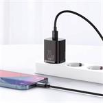 Baseus Super SI set adaptéru USB-C 20W a kabelu USB-C do Lightning 1m, černá