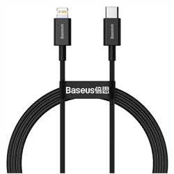 Baseus Superior Series rychlonabíjecí kabel USB-C/Lightning 20W 1m černá