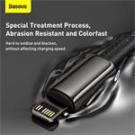 Baseus Tungsten Gold Rýchlonabíjací / dátový kábel USB-C na Lightning PD 20W 2m, čierny
