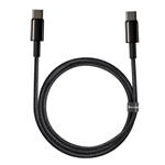 Baseus Tungsten Gold rychlonabíjecí / datový kabel USB-C na USB-C 100W 1m, černá