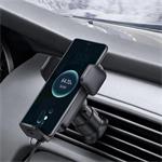 Baseus Wisdom Auto Alignment držák s bezdrátovým nabíjením 15W, černá