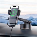 Baseus Wisdom Auto Alignment Holder s bezdrôtovým nabíjaním 15 W, čierny