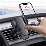 Baseus Wisdom Auto Alignment Holder s bezdrôtovým nabíjaním 15 W, čierny