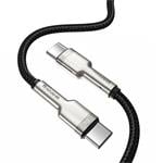 Baseusnabíjecí/datový kabel USB-C samec na USB-C samec 100W 1m, černá