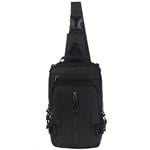 Batoh CANYON CB-1, 29 × 16 × 9 cm, 3,5 l, port USB-A, 3+3 vrecká, 2 vnútorné priečky, odolný voči dažďu, čierny