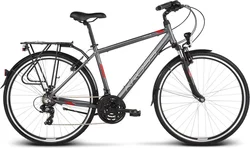 BCC 2018 KROSS 28" TRANS 1 vel.19" - graphite/red/white matt