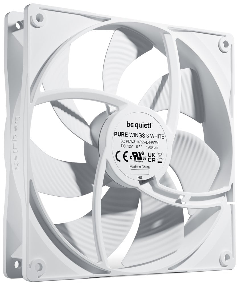Be quiet! Pure Wings 3 140 mm PWM, biela