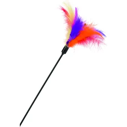 Beeztees Hračka škádlítko pro kočky s pírky 45cm