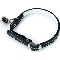 Beeztees Obojek pro kočky kožený černý 23,5-28cm x 10mm