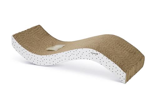 Beeztees Škrabadlo pro kočky kartonové WIVA 52x21x10cm