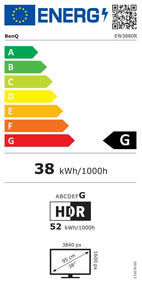 BENQ 38" LED EW3880R