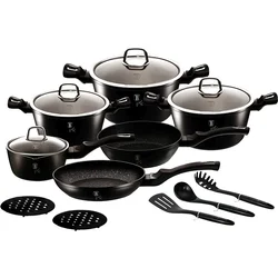 BerlingerHaus 15dílná sada nádobí Royal Black Collection