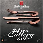 BerlingerHaus 24-dielna sada príborov Rosegold Metallic Line III, nerezová oceľ