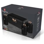 BerlingerHaus Chlebovka a dóza na potraviny Black Rose Collection, 4 ks
