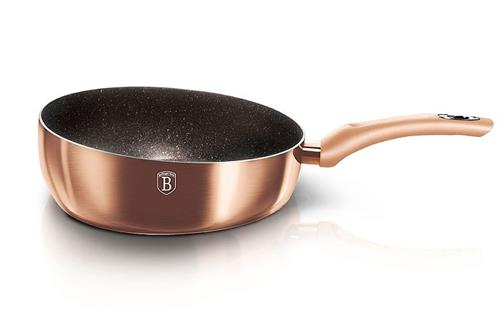BerlingerHaus Flip Pan s mramorovým povrchom Rosegold Metallic Line, 26 cm