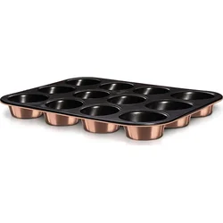 BerlingerHaus Forma na muffiny s mramorovým povrchom 12 ks Rosegold Metallic Line, 35 x 26,5 x 3 cm