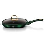 BerlingerHaus Grilovacia panvica s vekom a titánovým povrchom 28 cm Emerald Collection BH-6051