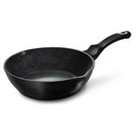 BerlingerHaus Hlboká panvica s mramorovým povrchom Black Silver Collection, 24 cm