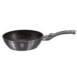 BerlingerHaus Hlboká panvica s pokrievkou s mramorovým povrchom Carbon PRO Line, 24 cm