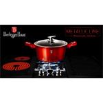 BerlingerHaus Kastról s mramorovým povrchom a pokrievkou Burgundy Metallic Line, 20 cm