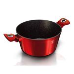 BerlingerHaus Kastról s mramorovým povrchom a pokrievkou Burgundy Metallic Line, 24 cm