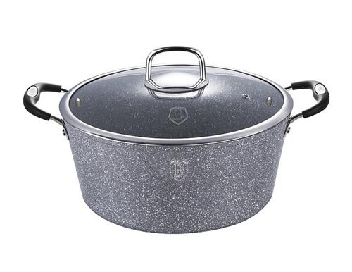 BerlingerHaus Kastról s mramorovým povrchom Gray Stone Touch Line, 24 cm