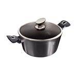BerlingerHaus Kastrol s poklicí s mramorovým povrchem Carbon PRO Line, 30 cm