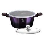 BerlingerHaus Kastrol s poklicí s titanovým povrchem Purple Eclipse Collection, 24 cm