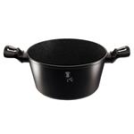 BerlingerHaus Kastról s pokrievkou s mramorovým povrchom Black Silver Collection, 20 cm