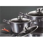 BerlingerHaus Kastról s pokrievkou s mramorovým povrchom Carbon PRO Line, 24 cm