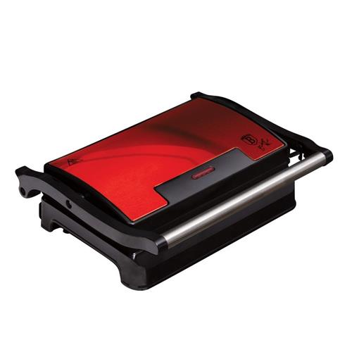 BerlingerHaus Kontaktní gril s nepřilnavým povrchem Burgundy Metallic Line, 700W
