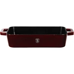 BerlingerHaus Liatinový pekáč so smaltovaným povrchom Burgundy Line, 37 x 21 cm