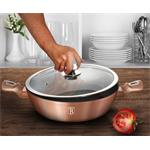 BerlingerHaus Okrúhly pekáč s mramorovým povrchom a vekom Rosegold Metallic Line, 28 cm