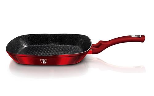 BerlingerHaus Pánev grilovací Burgundy Metallic Line, 28 cm