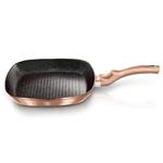 BerlingerHaus Pánev grilovací s mramorovým povrchem Rosegold Metallic Line, 28 cm