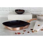 BerlingerHaus Pánev grilovací s mramorovým povrchem Rosegold Metallic Line, 28 cm
