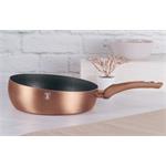 BerlingerHaus Pánev prohazovací s mramorovým povrchem  Rosegold Metallic Line, 26 cm