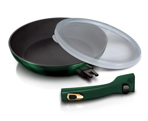 BerlingerHaus Pánev s titanovým povrchem a odnímatelnou rukojetí Emerald Collection, 28 cm