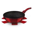 BerlingerHaus Pánev WOK Burgundy Metallic Line, 30 cm