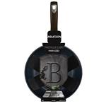 BerlingerHaus Pánev WOK s mramorovým povrchem Shiny Black Collection, 28 cm