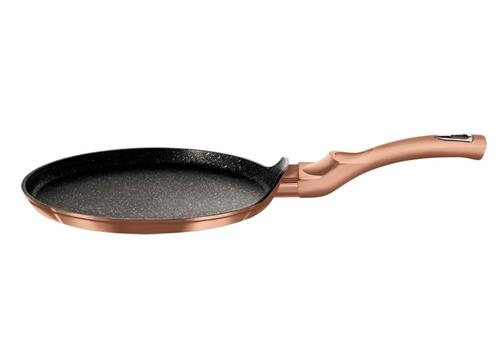 BerlingerHaus Panvica na palacinky s mramorovým povrchom Rosegold Metallic Line, 28 cm