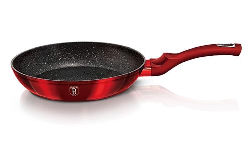 BerlingerHaus Panvica s mramorovým povrchom Burgundy Metallic Line, 24 cm