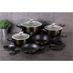 BerlingerHaus Panvica s mramorovým povrchom Shiny Black Collection, 20 cm
